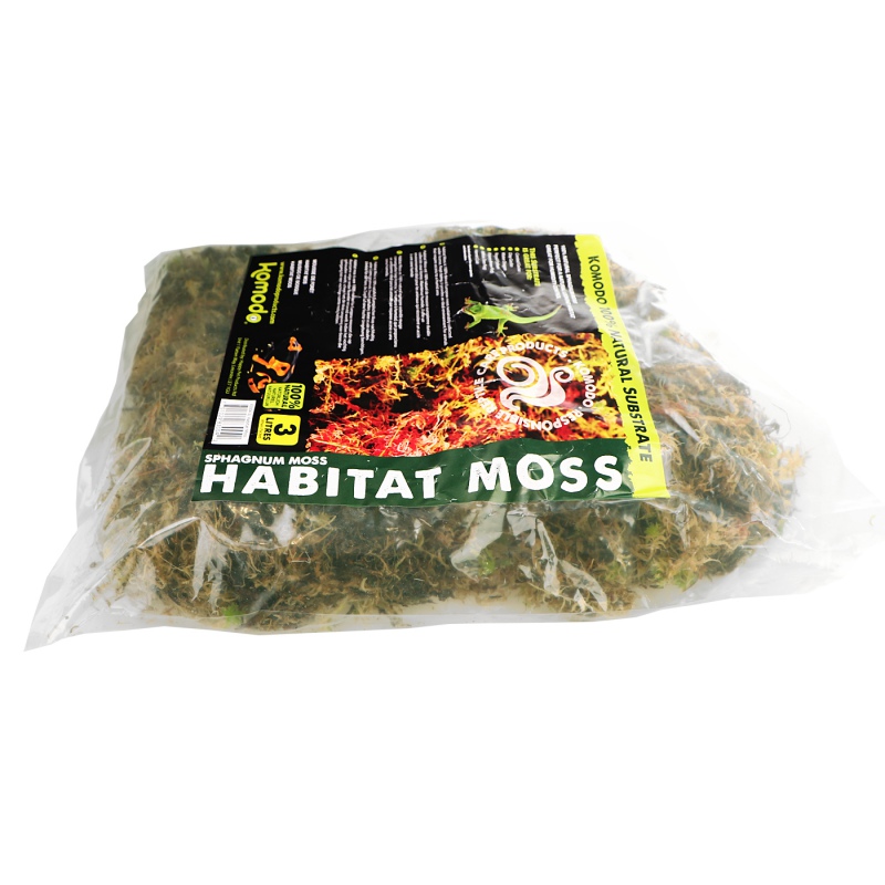 Komodo Habitat Moss 3l - live sphagnum moss 400g